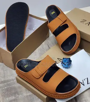 Zara Leather Slippers