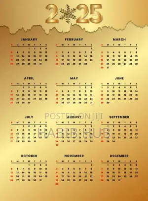 New Year Calendar Print