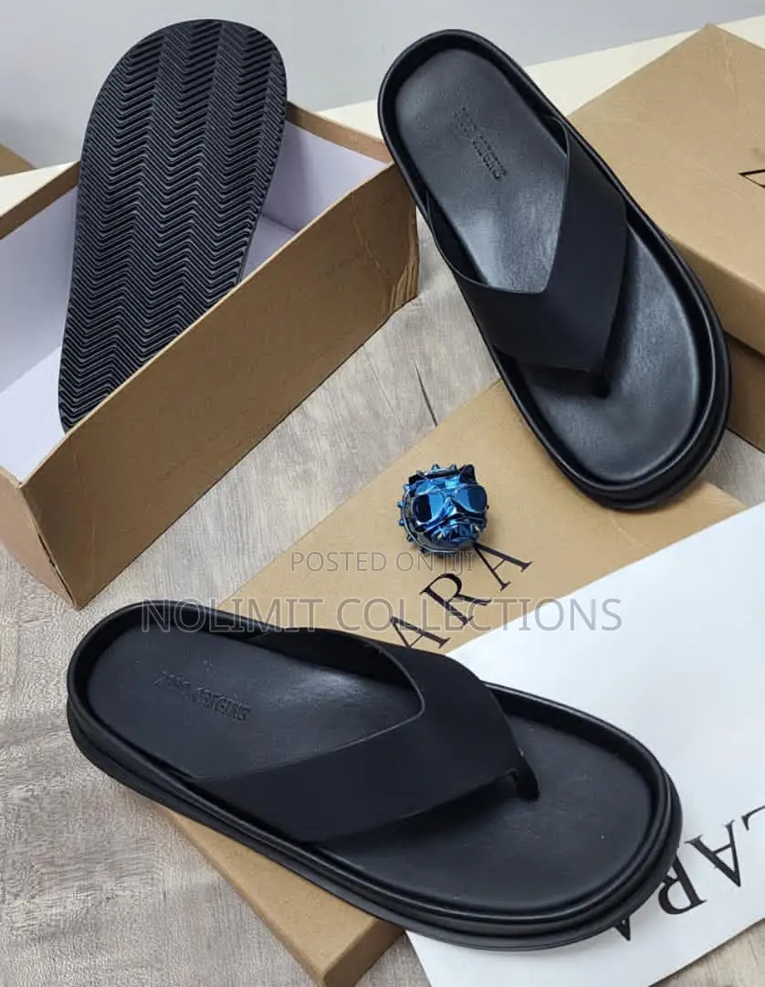 Men's Casual Zara Leather Slippers