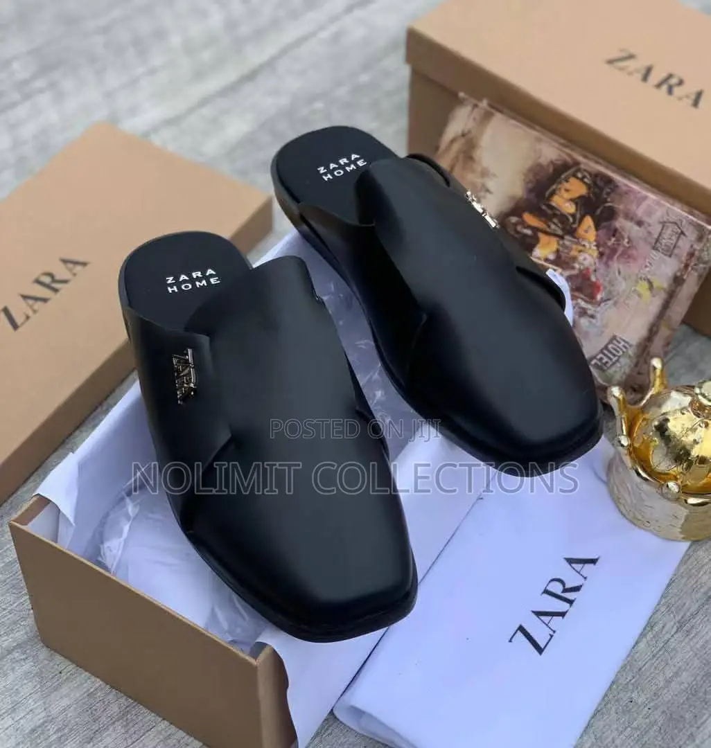 Zara Leather Mules