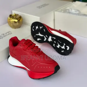 High Quality Alexander Red Color Luxury Sneakers Shoes