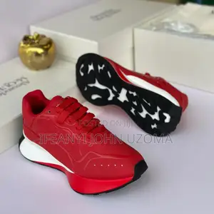 High Quality Alexander Red Color Luxury Sneakers Shoes
