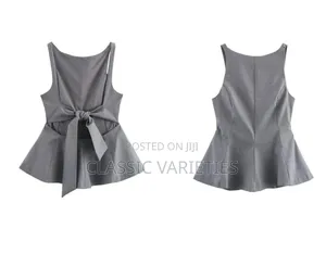 Zara Peplum Bowtie Top
