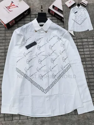 White Men's Long Sleeve Shirt