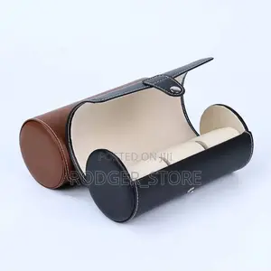 Pu Leather Water Resistant 3 Roll Wrist Watch Case