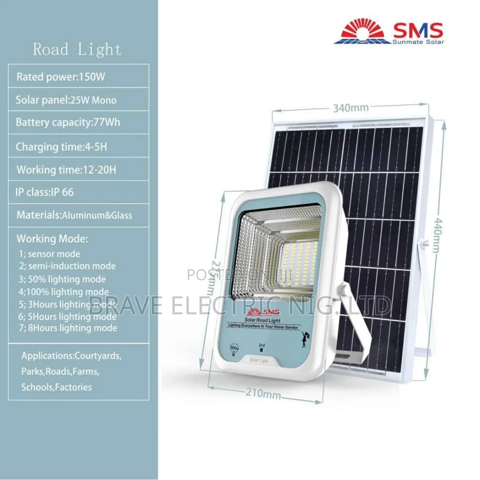 150w SMS Roadlight Flood Light
