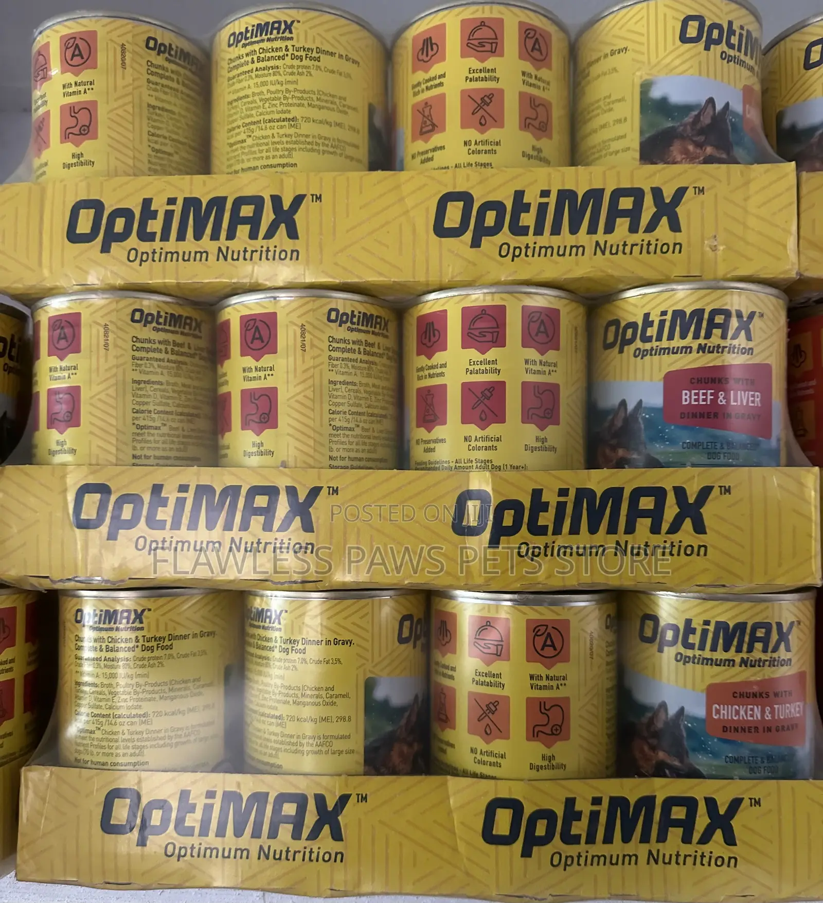 Optimax Dog Can Food