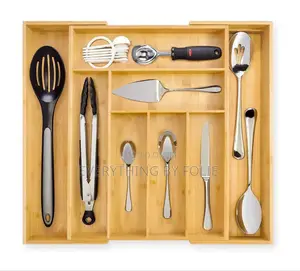 Expandable Wooden Cutlery Organizer