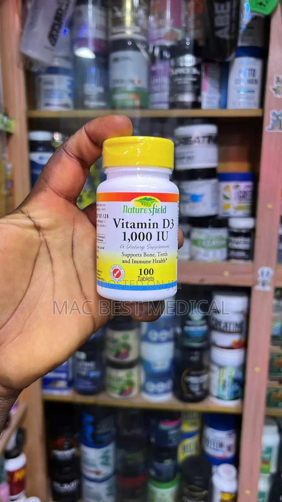 Nature's Field Vitamin D3 1,000 Iu Tablets