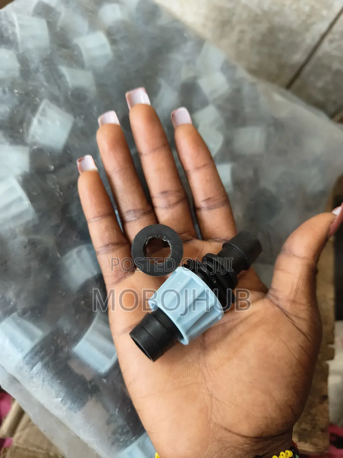 100pcs Pvc Plain Connectors - Drip Irrigation Offtake (No Valve)