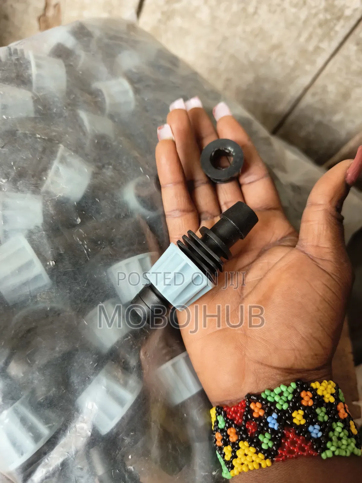 100pcs Pvc Plain Connectors - Drip Irrigation Offtake (No Valve)