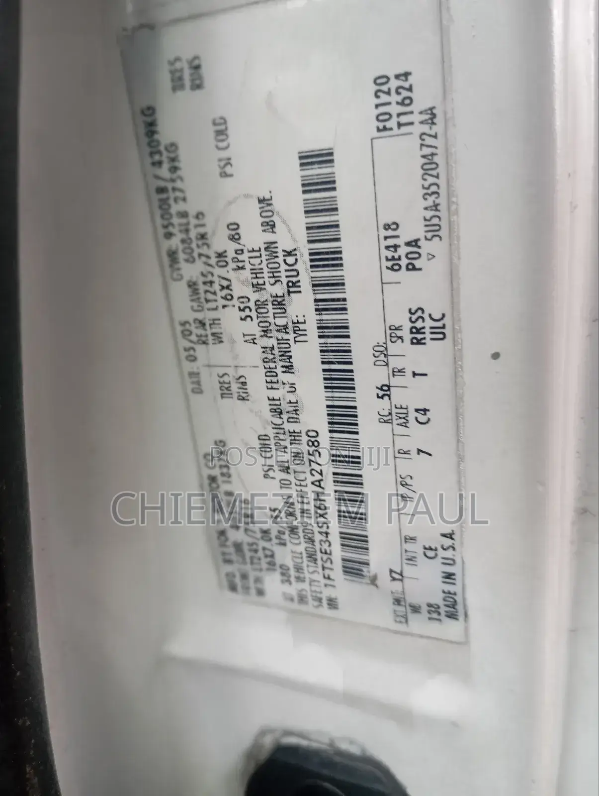 Ford E350 2006 White