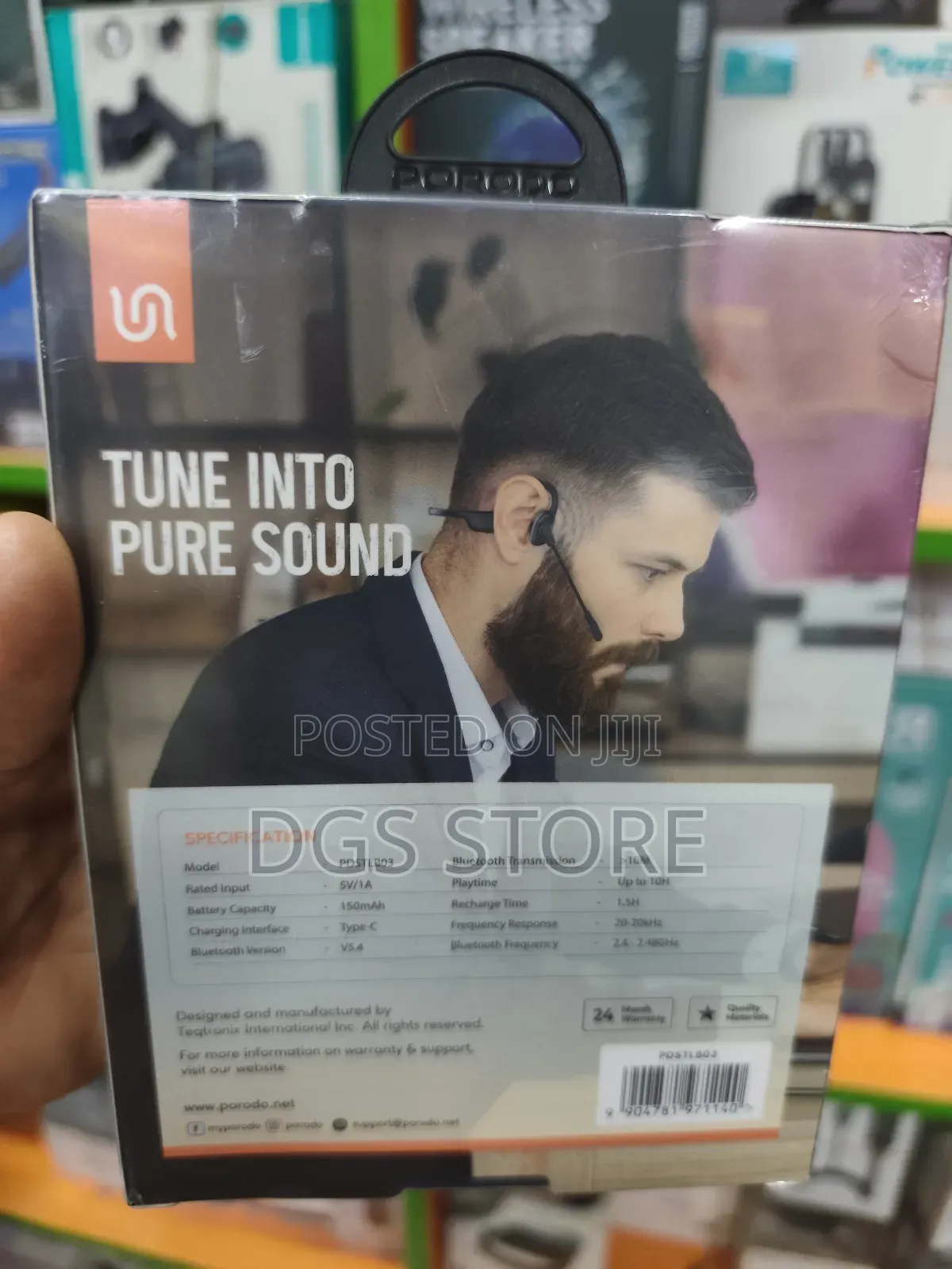 Porodo Soundtec Vibrix Air Conduction Wireless Headset