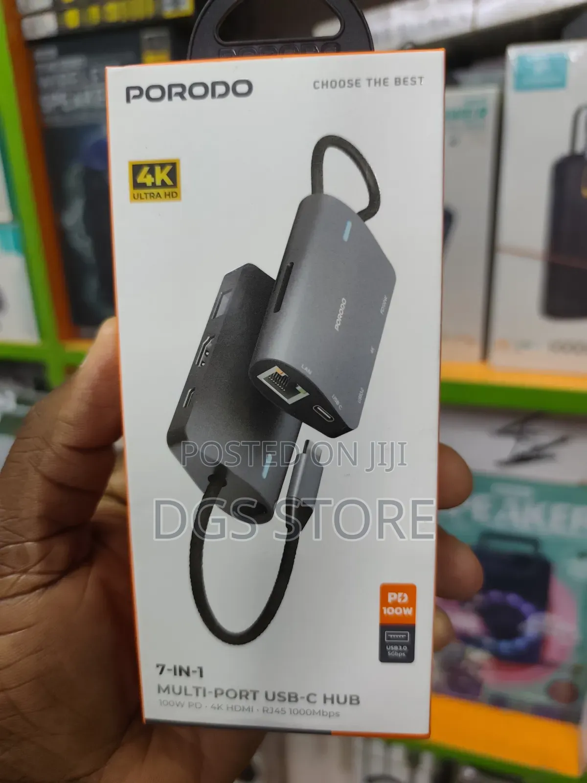 Porodo 7in1 Multi Port Usb C Hub