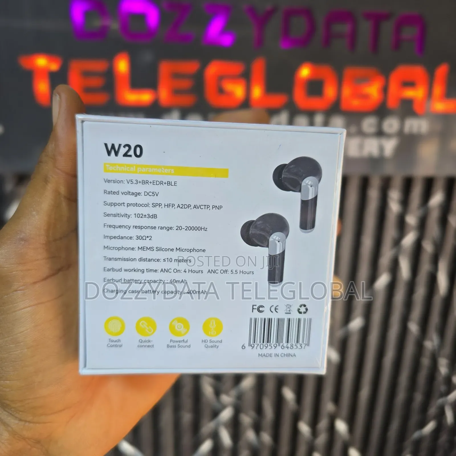 W20 Anc Enc Wireless Earbuds