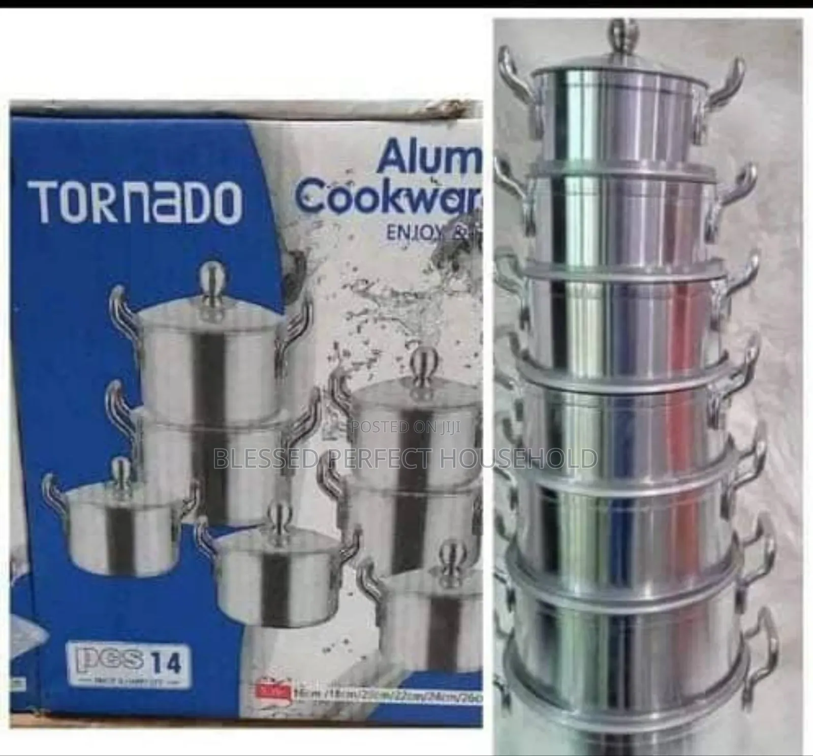 7pcs Aluminum Pot