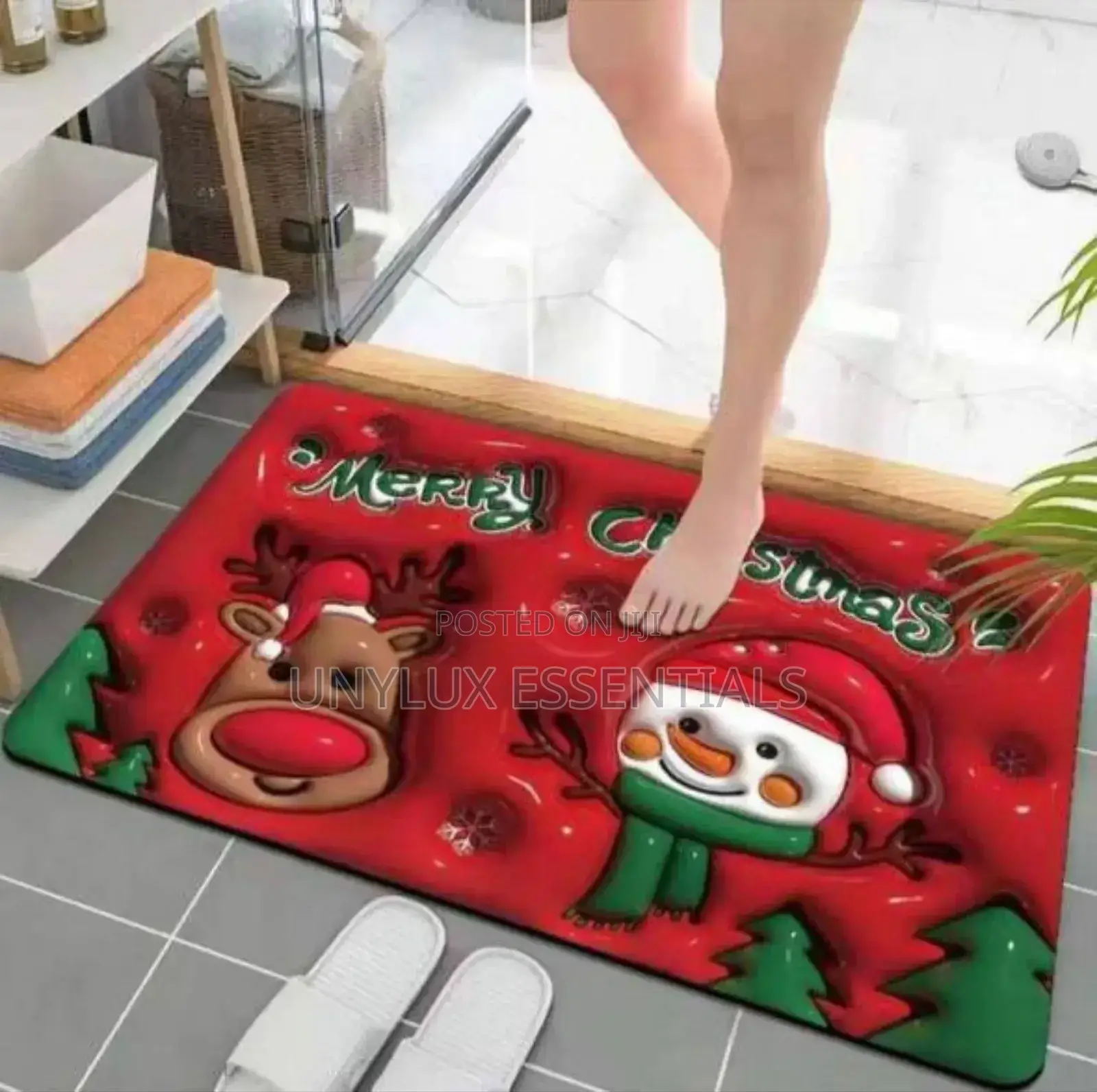 Visual 3d Red Door Mat