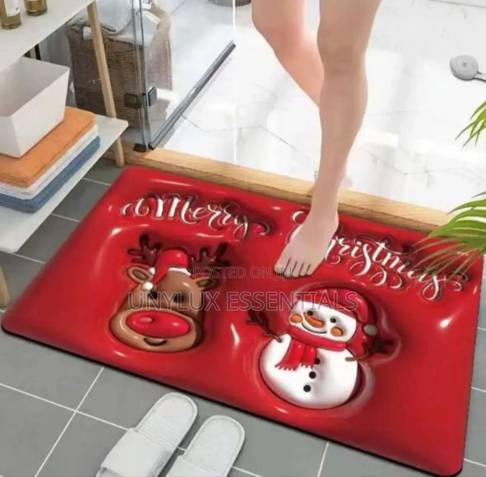 Visual 3d Red Door Mat