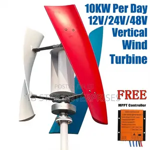 Transform Your Roofline Into 10kw Per Day Energy Vertical Wind Turbine