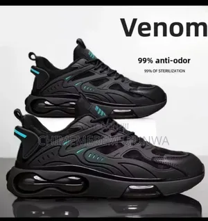 Quality Shining Black Sneakers