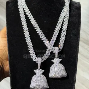 Moissanite Diamond Necklace With Pendant