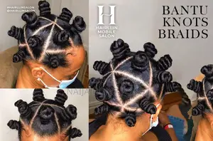 Book Your Bantu Knots Braiding Styling by Hairllin Salon at Your Home