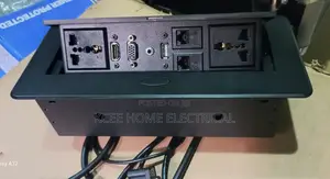 2 Way Pop-Up Table Socket With Hdmi+Usb+Network Port(Luxury Style)