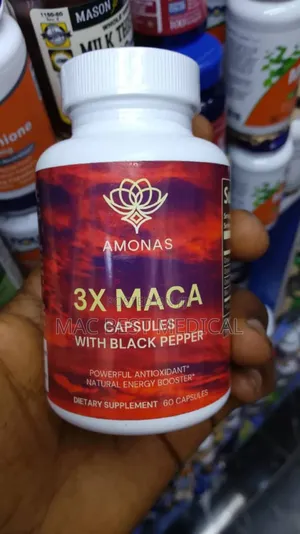 Amonas 3x Maca Capsules With Black Pepper