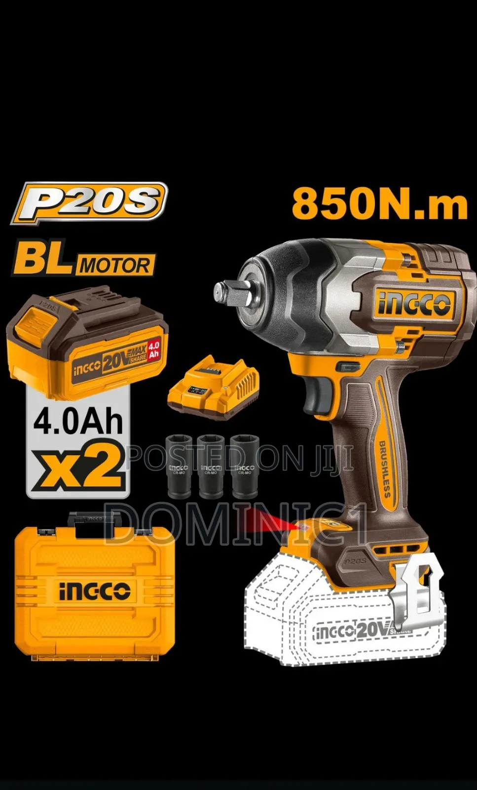 Ingco Impact Wrench 850