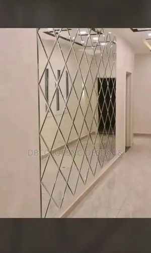 Custom Beveled Mirrors Wall Glass Installation - Lagos