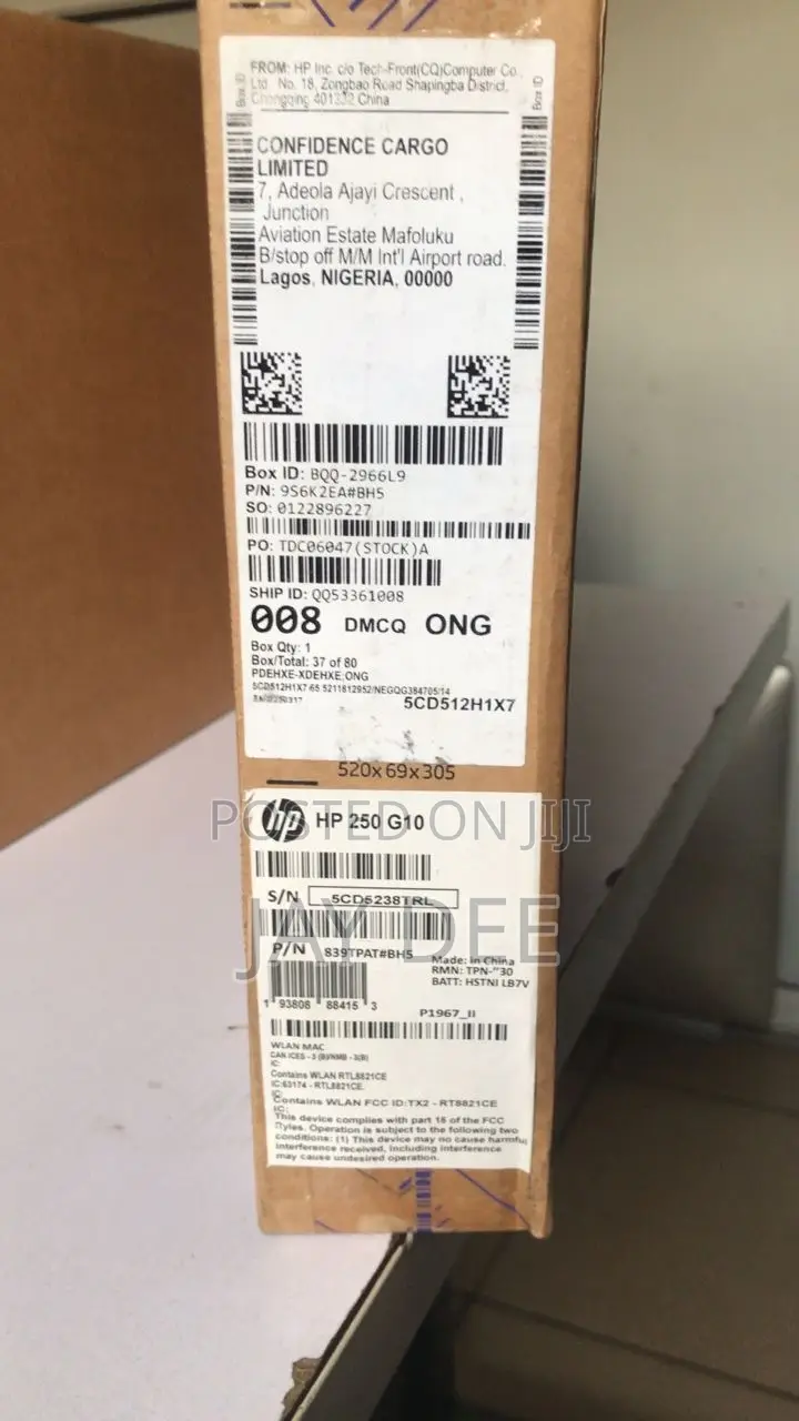 New Laptop HP 250 G10 8GB Intel Core i3 SSD 512GB