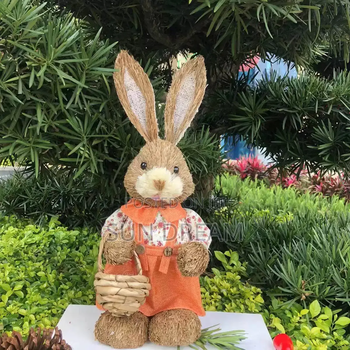 Straw Rabbit Decoration Home Decoration Shop Decorations