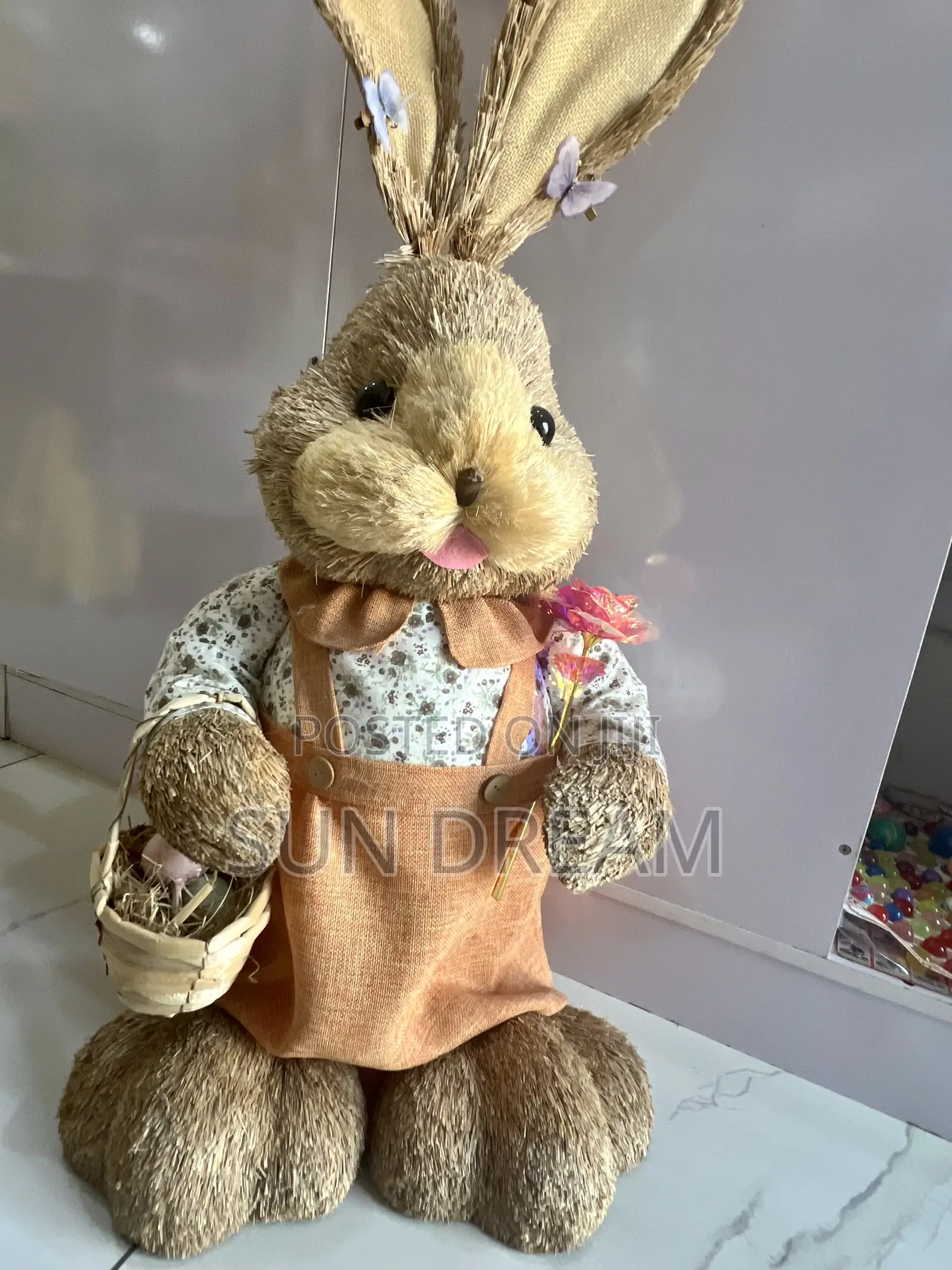 Straw Rabbit Decoration Home Decoration Shop Decorations