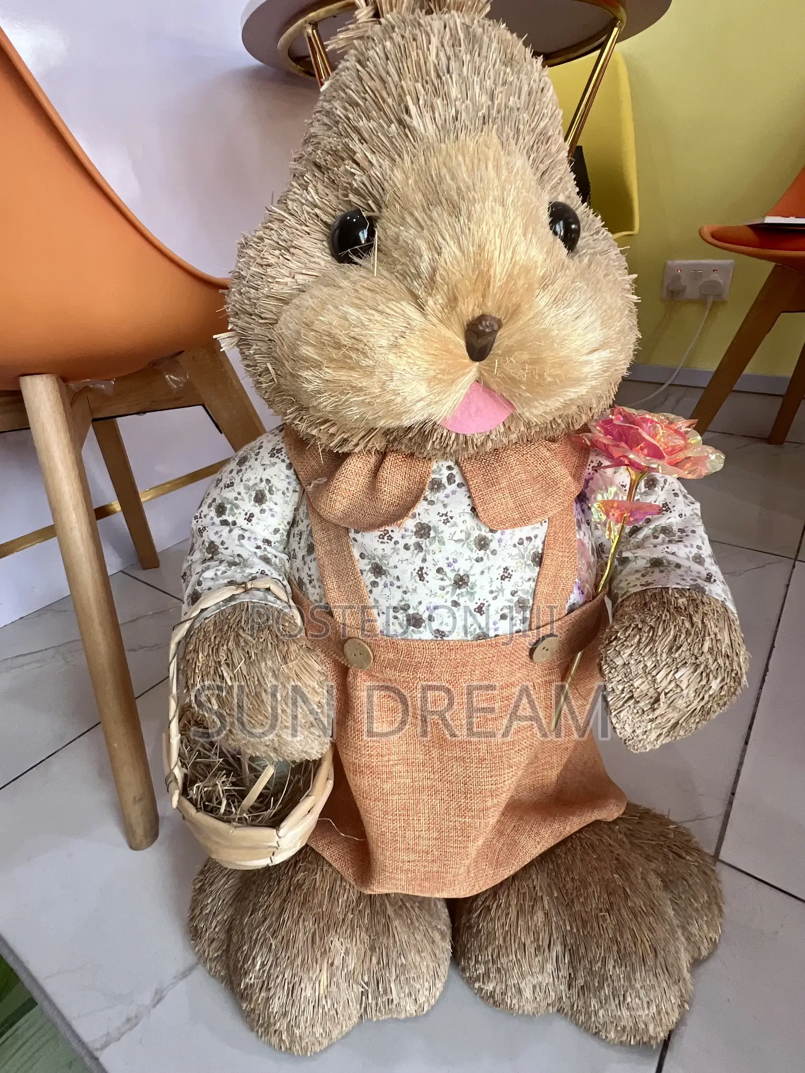 Straw Rabbit Decoration Home Decoration Shop Decorations