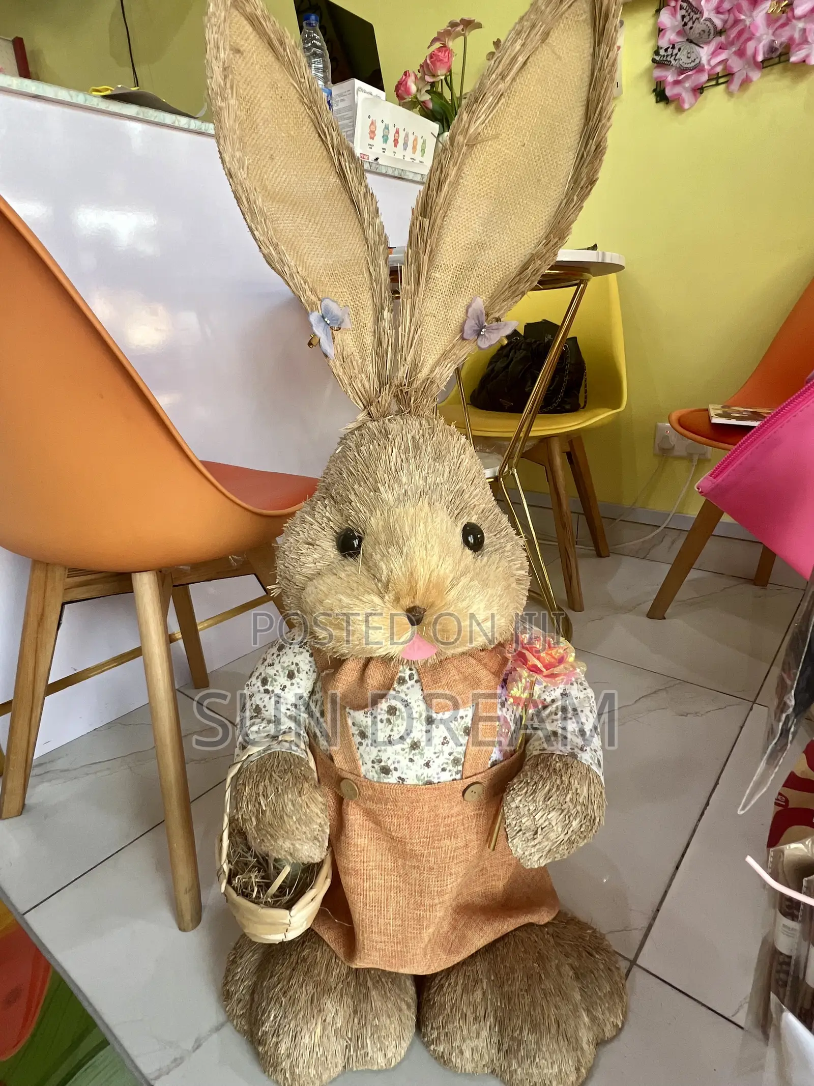 Straw Rabbit Decoration Home Decoration Shop Decorations
