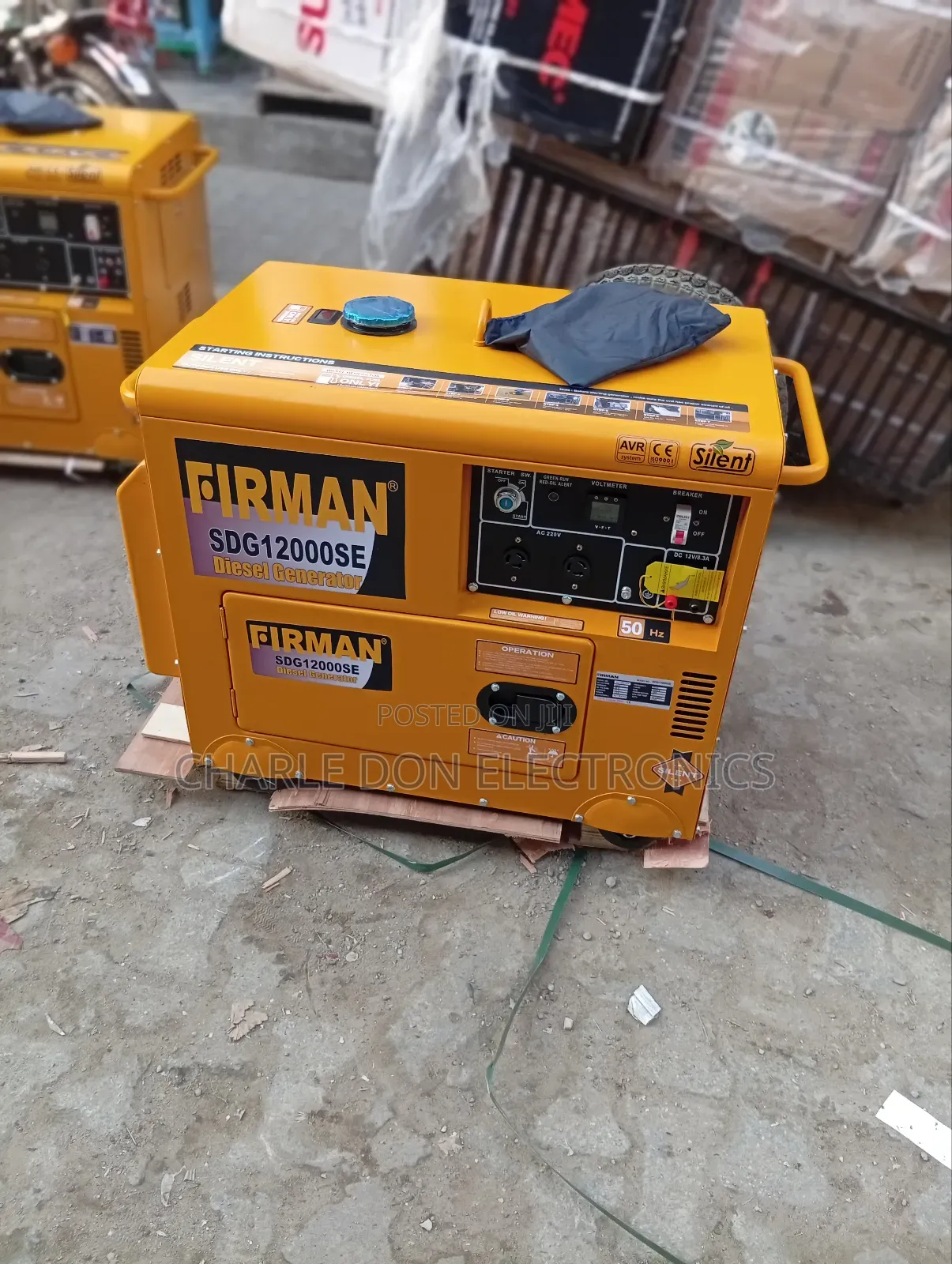 Original Fireman 10kva Sound‐Proof Generator – Flame‐Ready