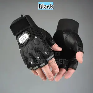Non-Slip Half-Finger Sports Gloves for Outdoor Activities - Durable