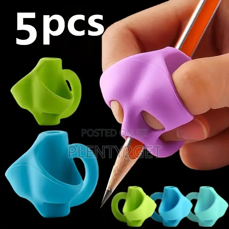 5pcs Student Pencil Holder Corrector Set for Kindergarten Primary Scho