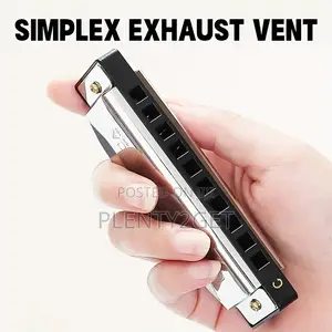 1pc Premium C-Tone 10-Hole Harmonica - Polished Finish Durable Hard