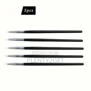 Manicure Silicone Pen Set With Cone Tip, Gradient Dye, Multi-Use 5pcs