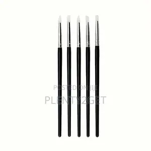 Manicure Silicone Pen Set With Cone Tip, Gradient Dye, Multi-Use 5pcs