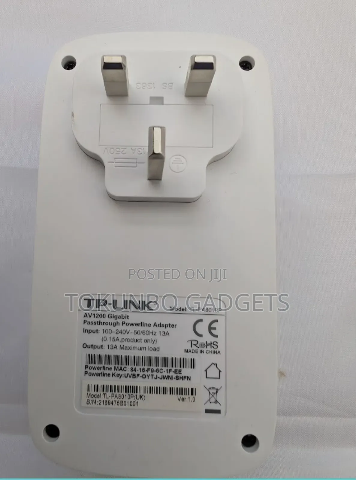 Tp-Link Av1200 Gigabit Mains Passthrough Powerline Kit
Wifi Extender