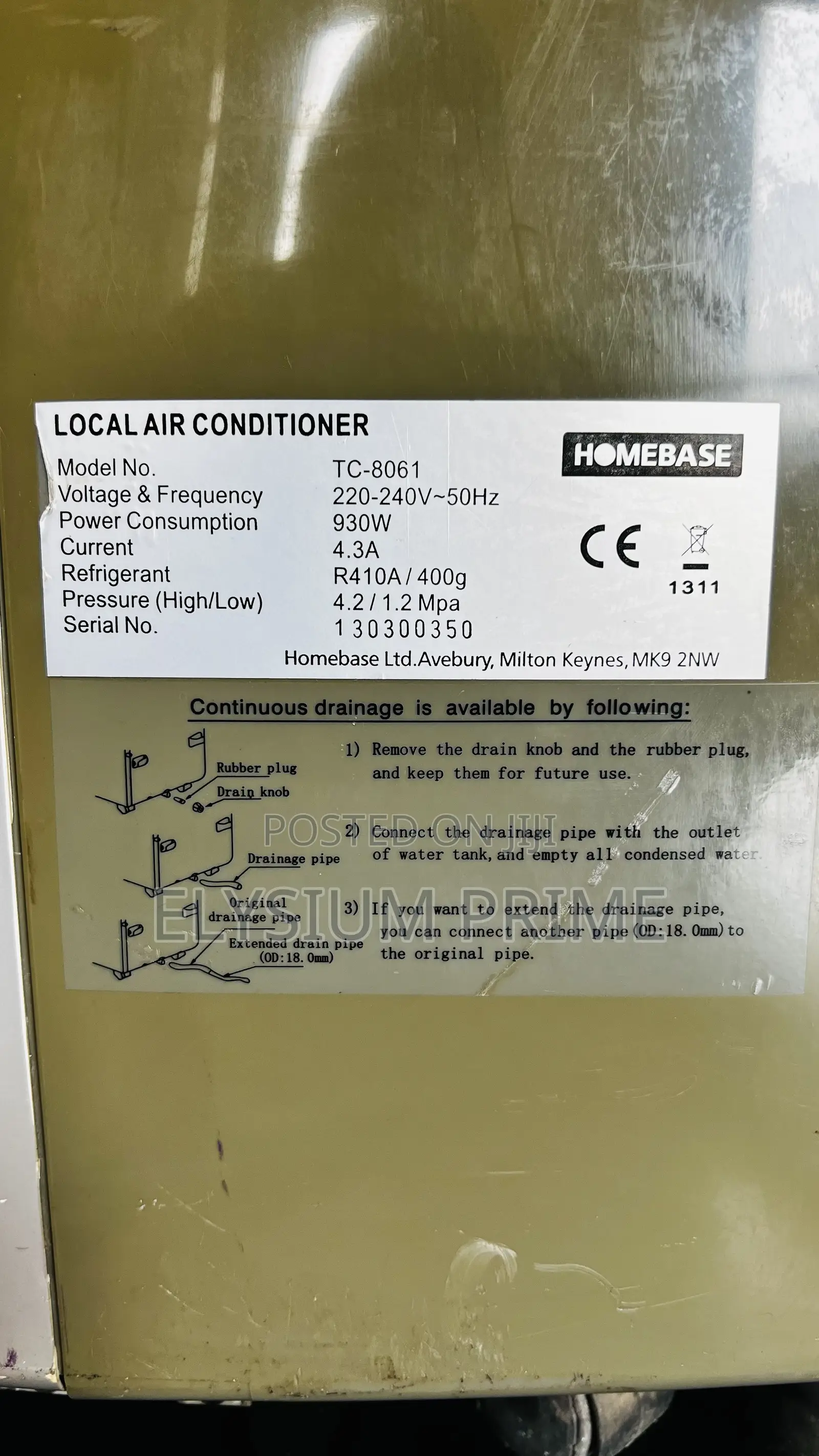 Homebase Mobile Air Conditioner