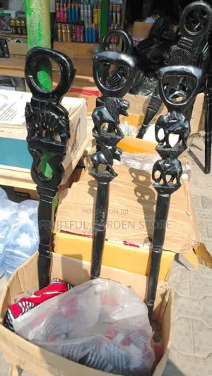 Black Wooden Walking Stick