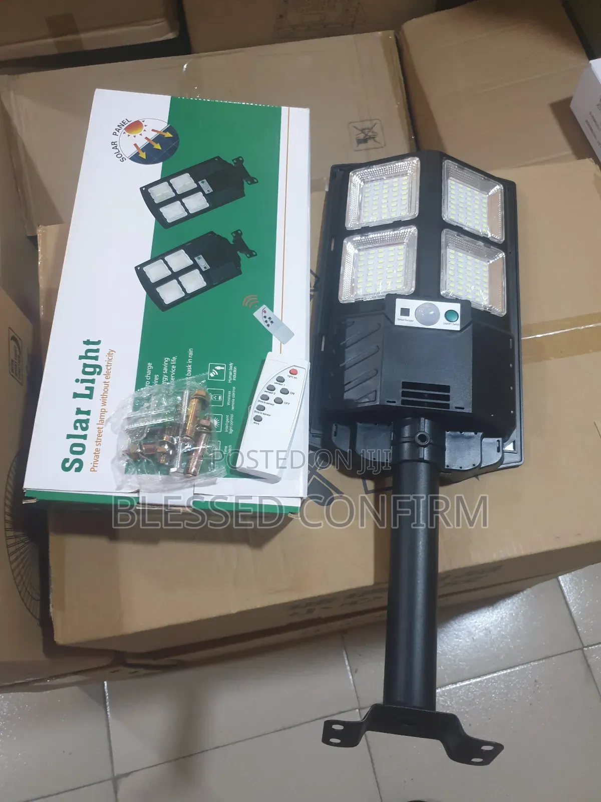 500watts Solar Street Light 4 Eyes With Pole