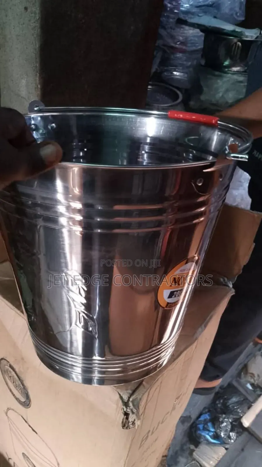 20l Stainless Bucket - Jet Edge Contractors Price: ₦ 20,000 on Jiji.ng ...