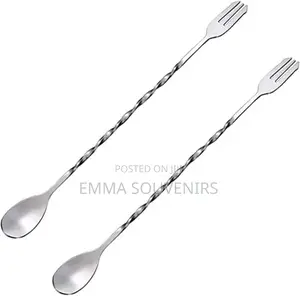 Stainless Steel Double Head Long Bar Spoon
