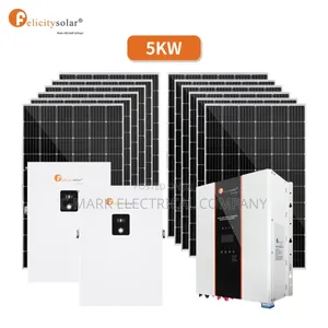 Complete Set of Solar System for Home 5kw,10kw,17.2w 51.2v Felicity