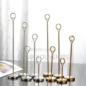 16inches Table Number Stand (Gold Silver)
