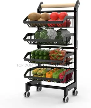 4layer Multi Purpose Kitchen Trolley Storage Organizer